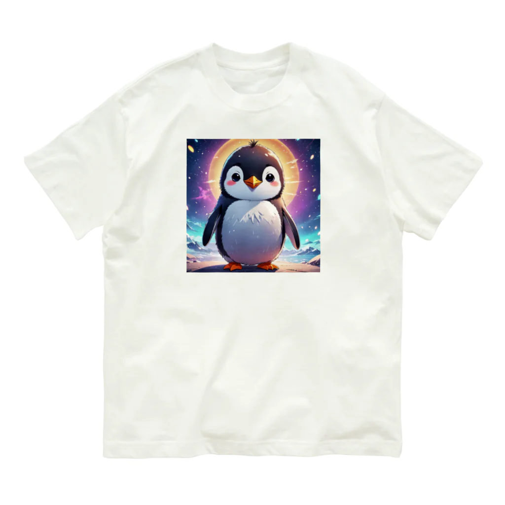 A－spphireのキュートペンギン オーガニックコットンTシャツ