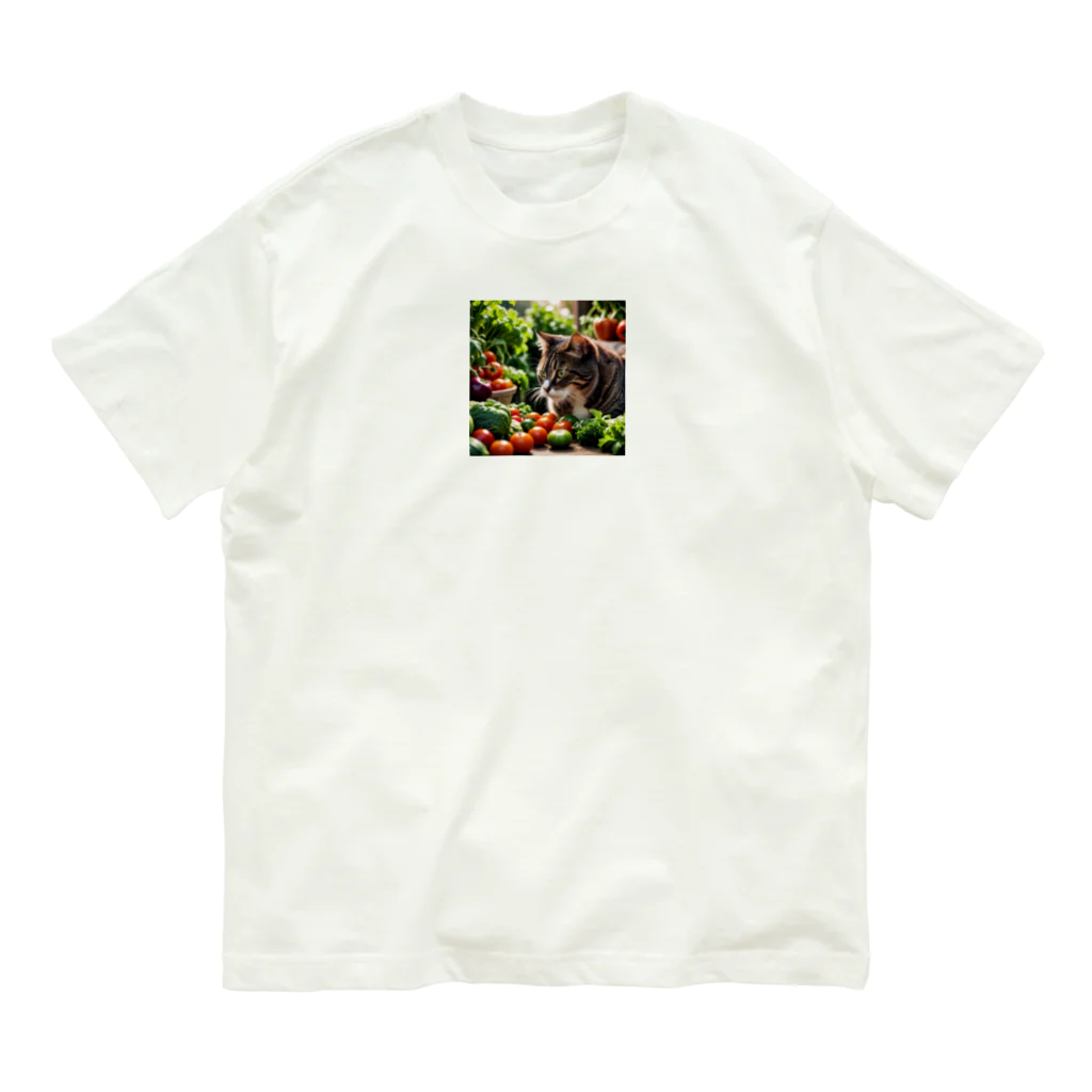 miyabi1116の草食な猫？ オーガニックコットンTシャツ