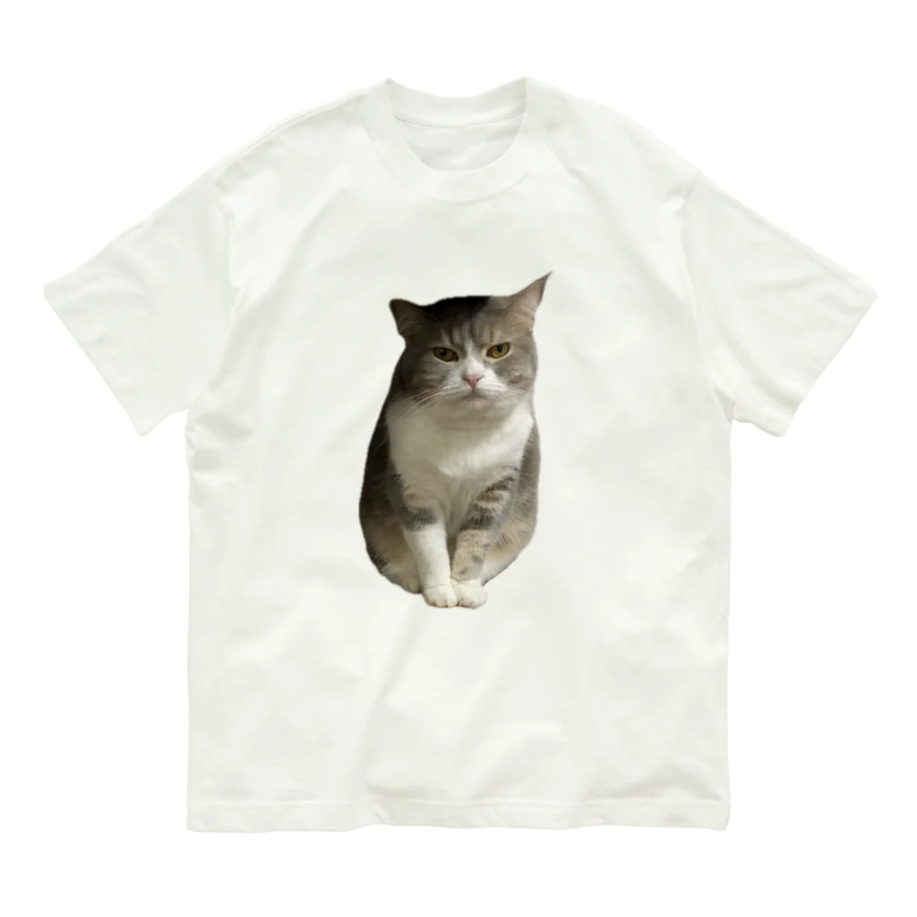 むっちり猫のむっちり丸の不機嫌な美猫 ミロ姫 Organic Cotton T-Shirt