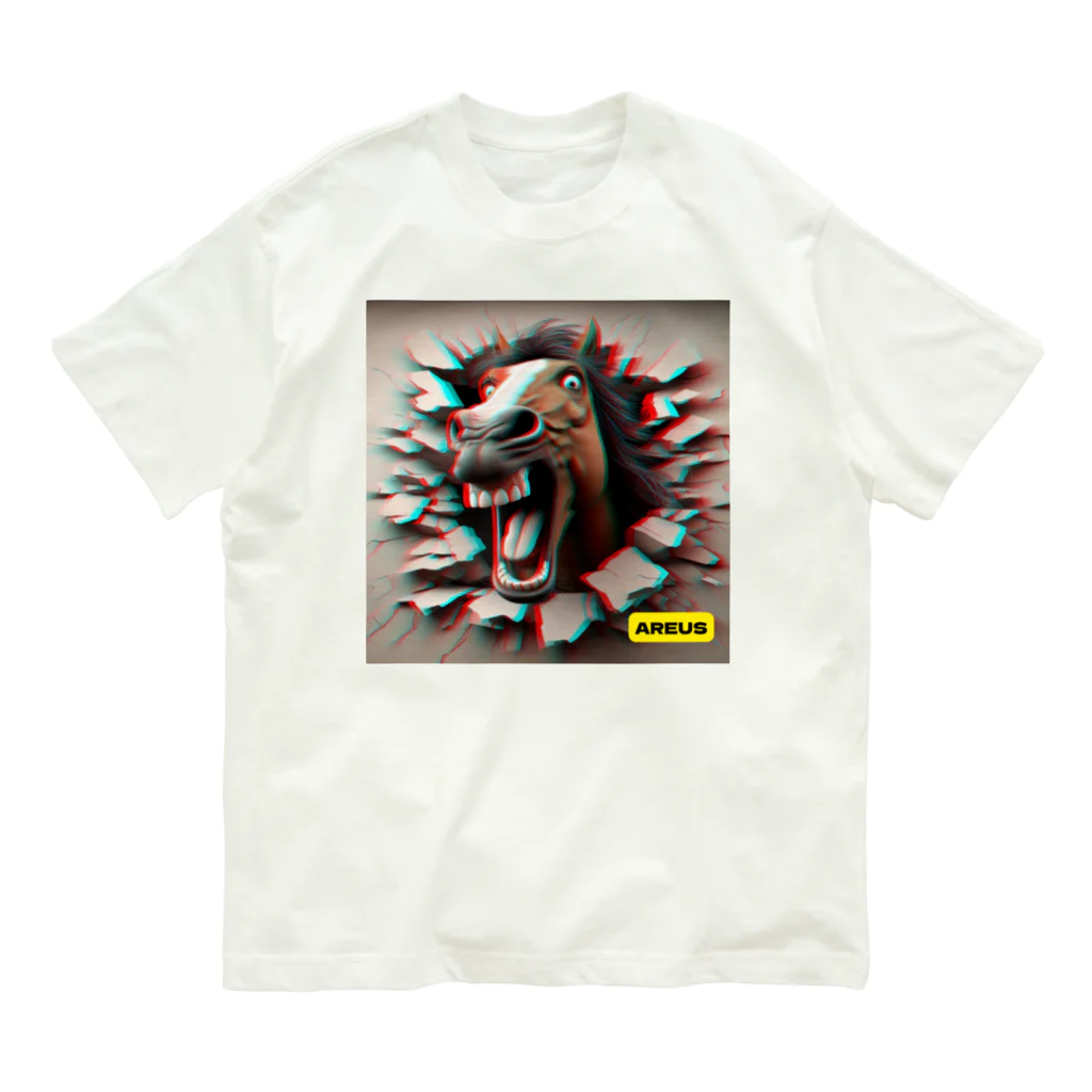 AREUSのAREUS×3D Horse オーガニックコットンTシャツ