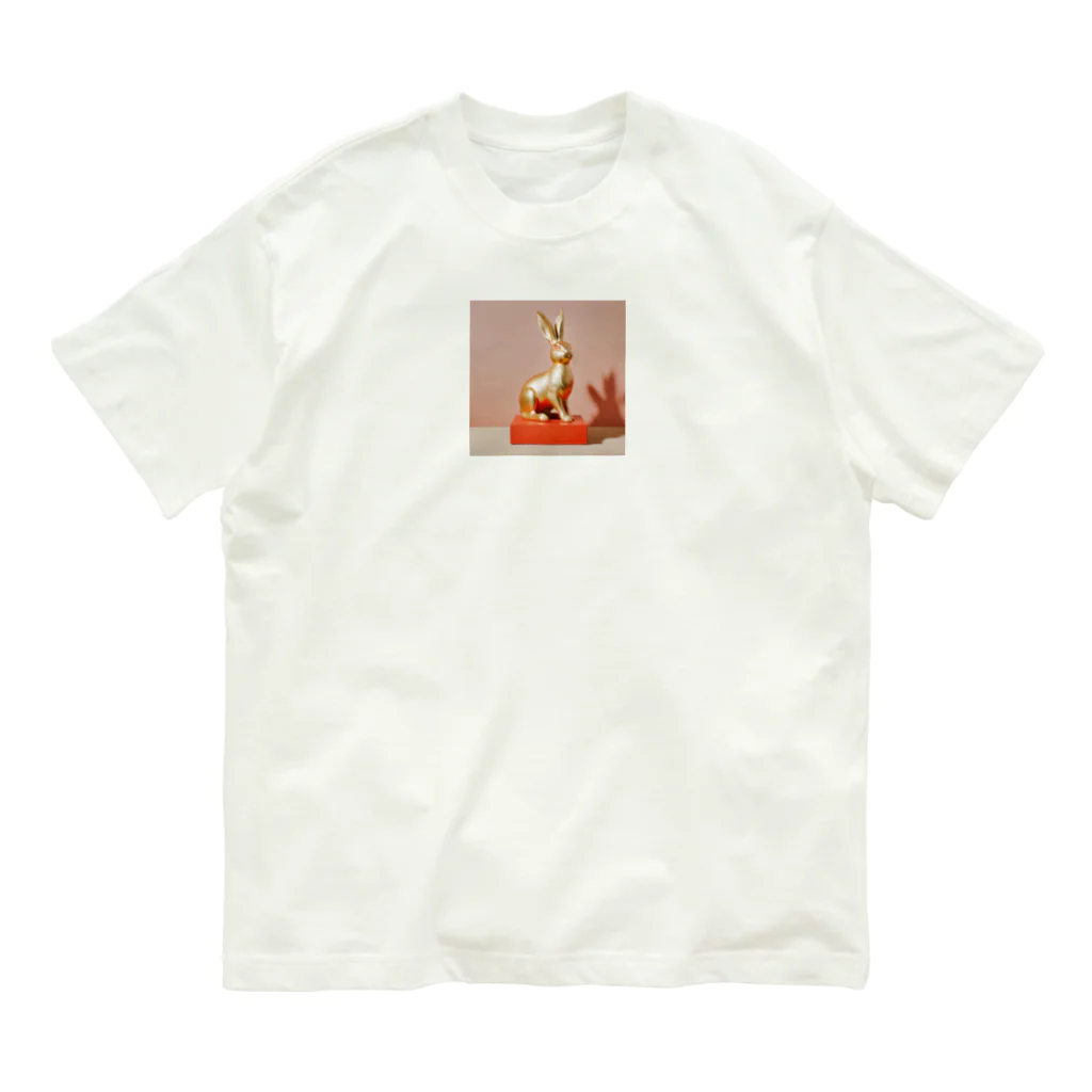 _euphoria_の黄金のうさぎ オーガニックコットンTシャツ