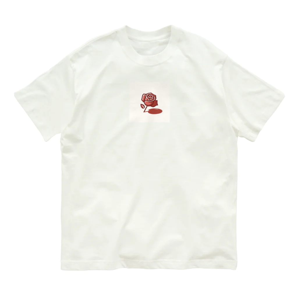 abc villageの薔薇 Organic Cotton T-Shirt