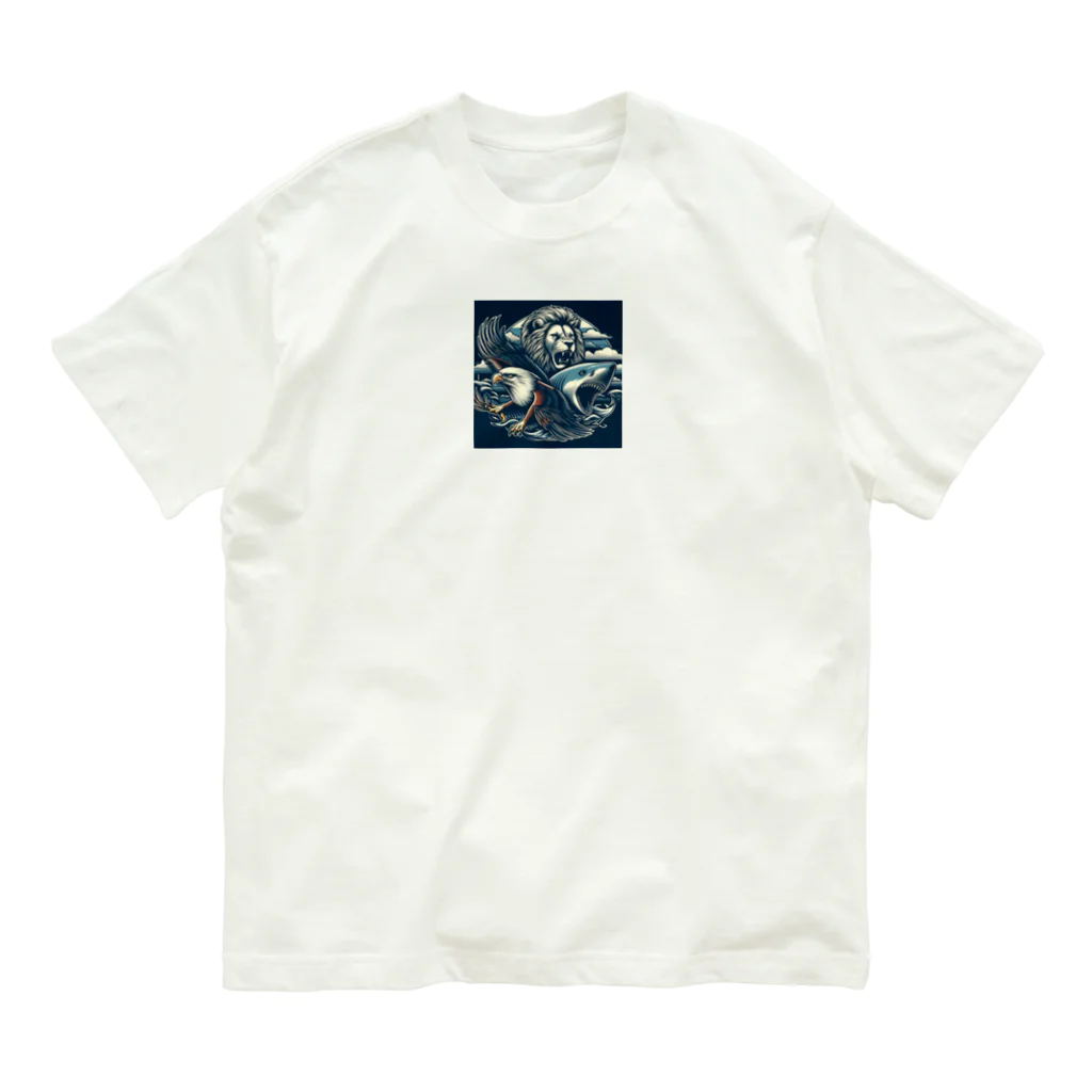 koumeiの陸海空の王者 オーガニックコットンTシャツ