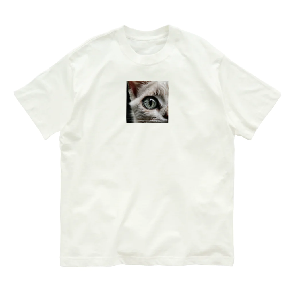 Suminekoのドアップ猫さん Organic Cotton T-Shirt