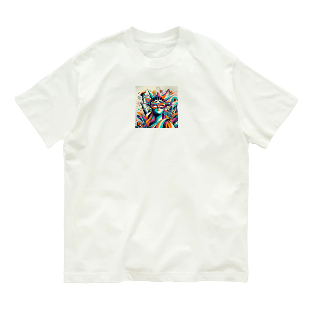 koumeiの自由な女神 オーガニックコットンTシャツ