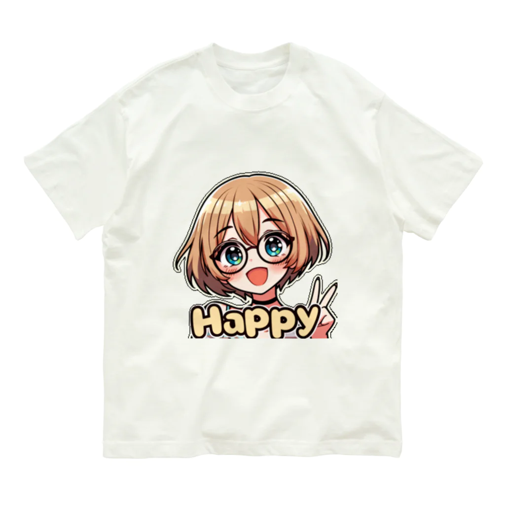 Kusareshiroの金髪ショートカット眼鏡美少女ちゃん Organic Cotton T-Shirt