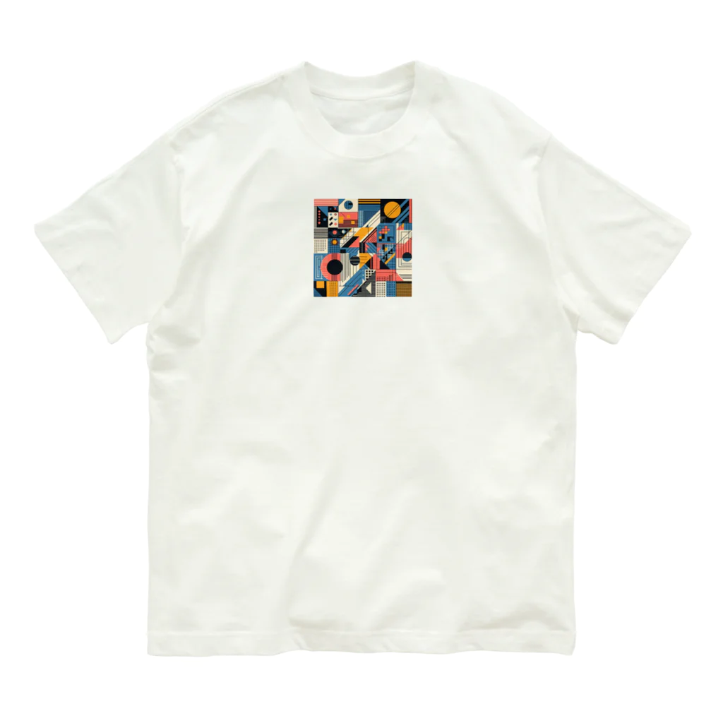 オーロラの里のジオメトリック・フューチャー4 Organic Cotton T-Shirt