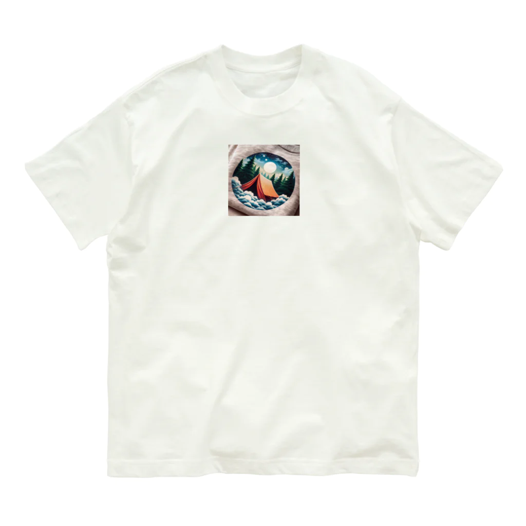 Taiyooooのテントくん オーガニックコットンTシャツ