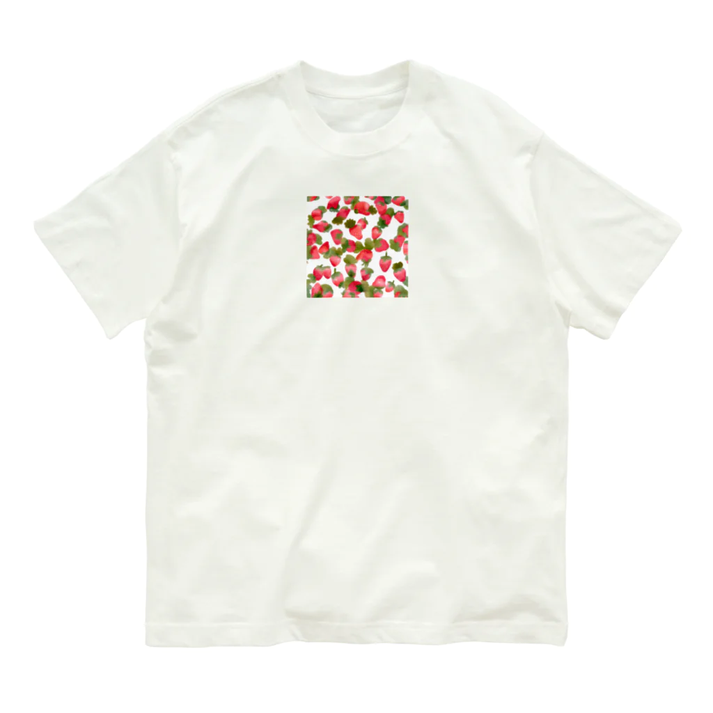 kaoru09のいちご🍓 オーガニックコットンTシャツ