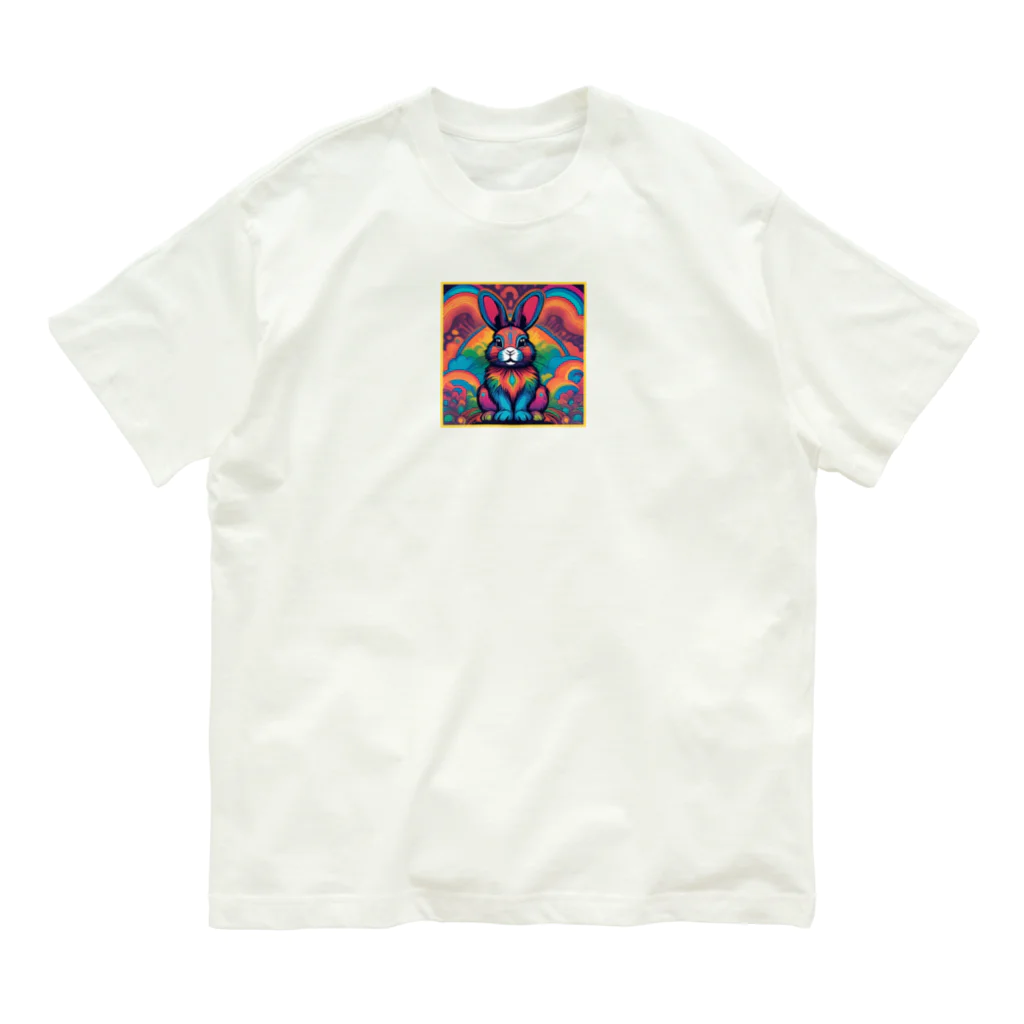 Yu-takuのウサ神ちゃん オーガニックコットンTシャツ