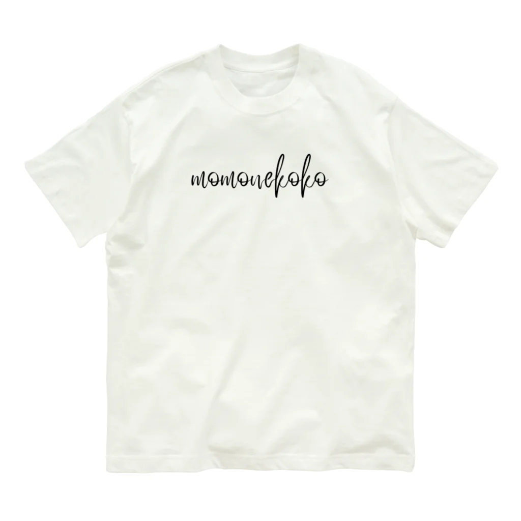 momonekokoの【momonekoko】のロゴ風デザイン オーガニックコットンTシャツ