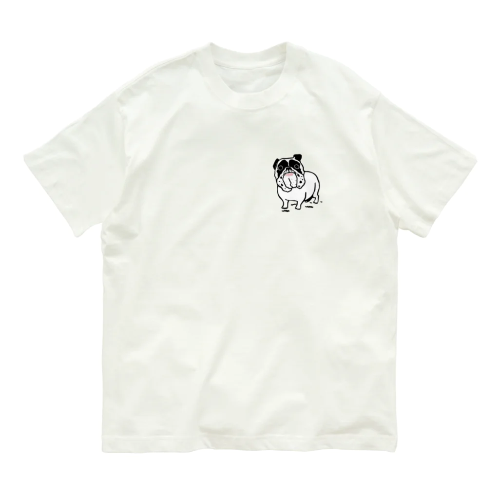 ブヒーズのSNUB NOSE DOGS※ブルドッグⅡ※ Organic Cotton T-Shirt