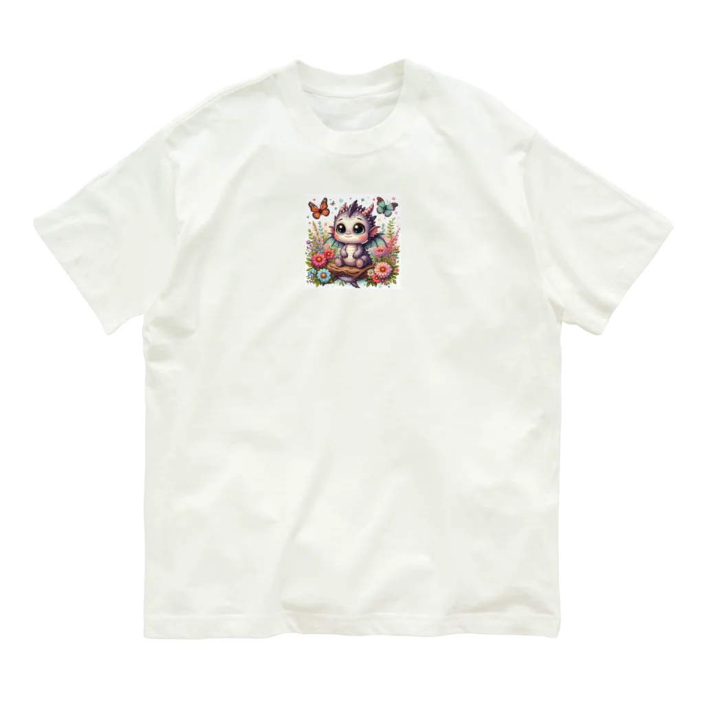 正龍のCute3龍我ryuga オーガニックコットンTシャツ