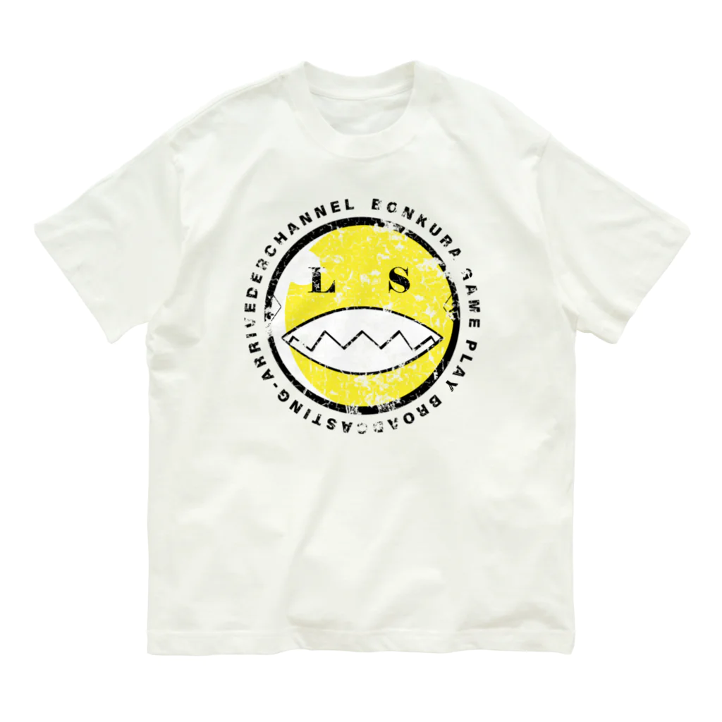 アリーヴェデルチャンネルSHOPのSMILE OLD PAINT1 オーガニックコットンTシャツ