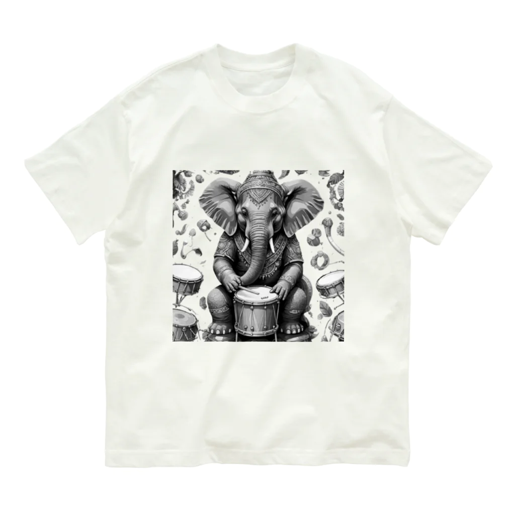 Mr. Thirteenのドラミスト「ぞう」 Organic Cotton T-Shirt