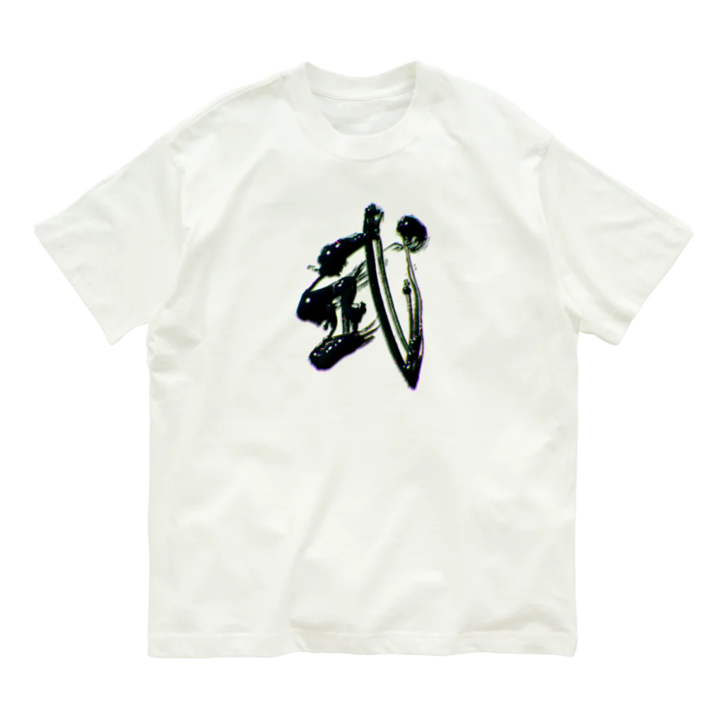 calligra_rtの【武】just a Japanese SAMURAI Organic Cotton T-Shirt