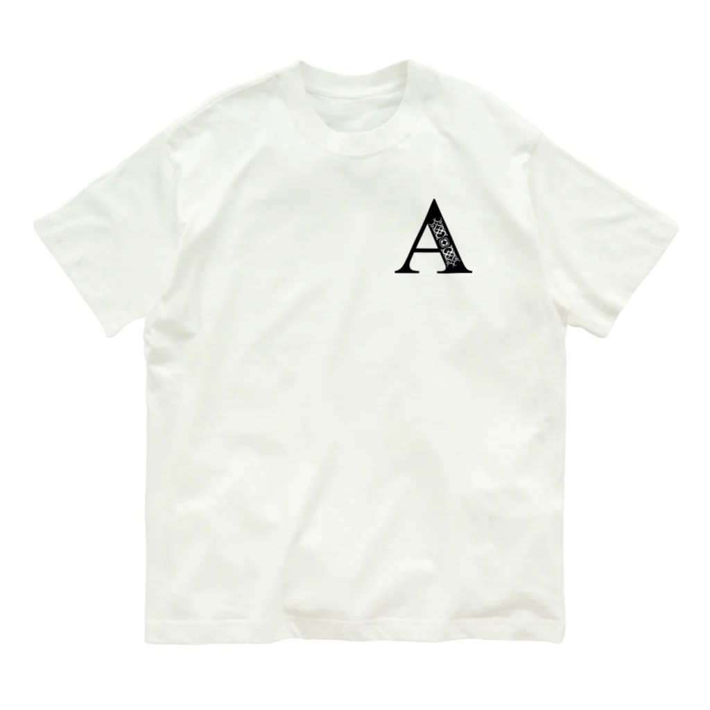 ayunksyのアイヌ文様✖️アルファベット Organic Cotton T-Shirt