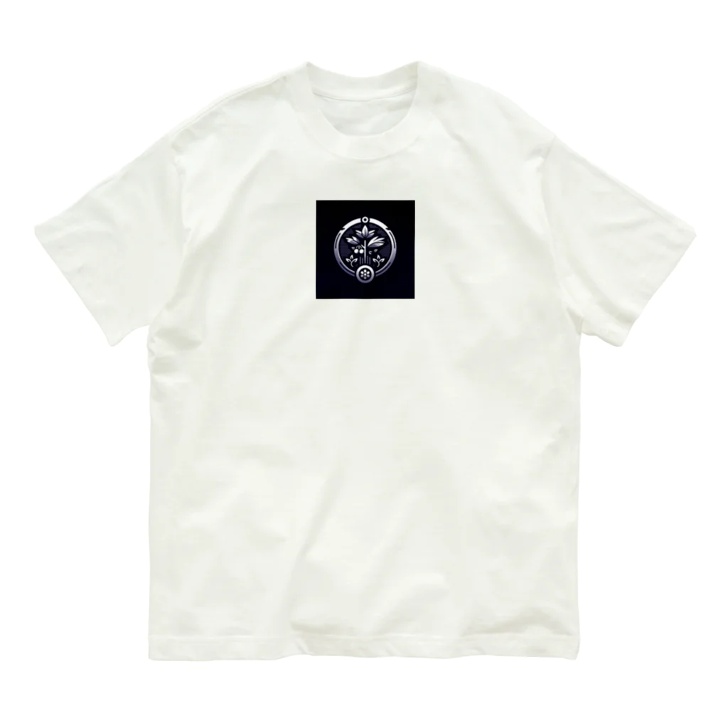 KUMOGAKUREの松竹梅の家紋 オーガニックコットンTシャツ