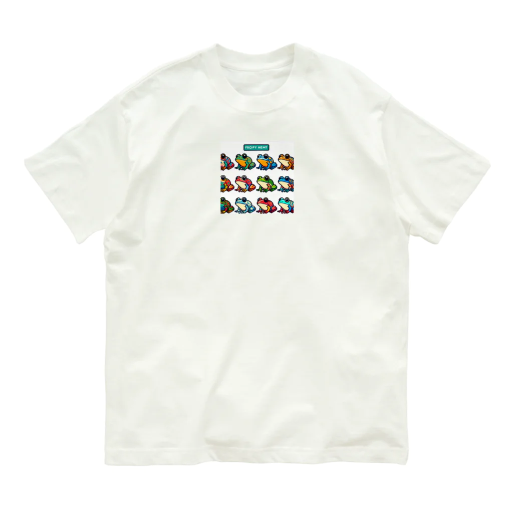 Happy Human のフロッグマン オーガニックコットンTシャツ