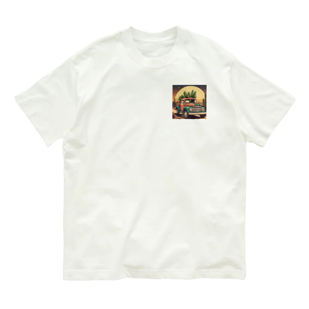 Balifolniaのアメカジ ピックアップトラック Organic Cotton T-Shirt