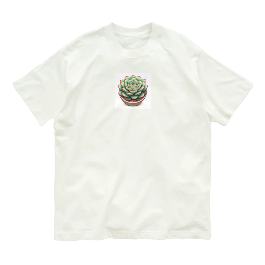 lil_tanikuの緑の宝石 オーガニックコットンTシャツ