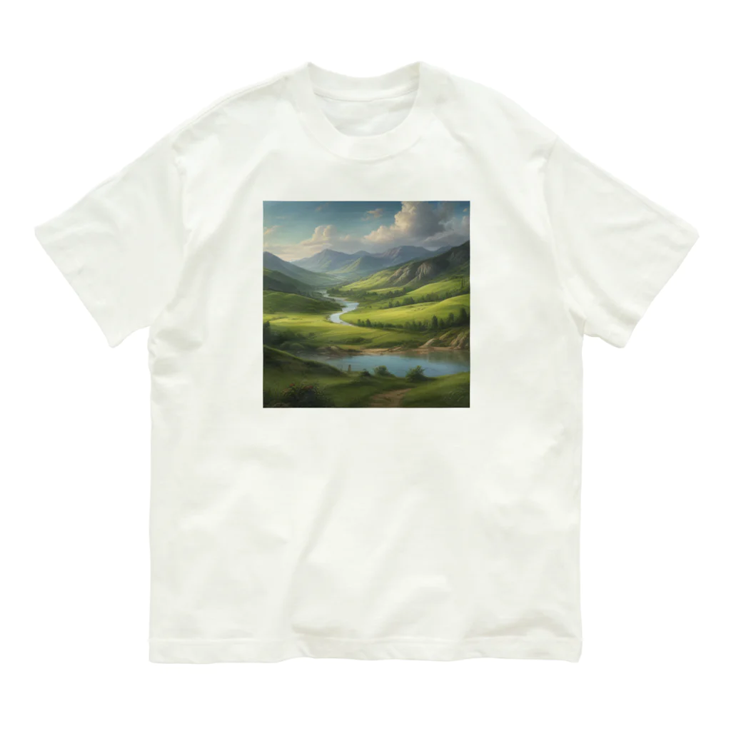 ISEN5の山の風景 Organic Cotton T-Shirt