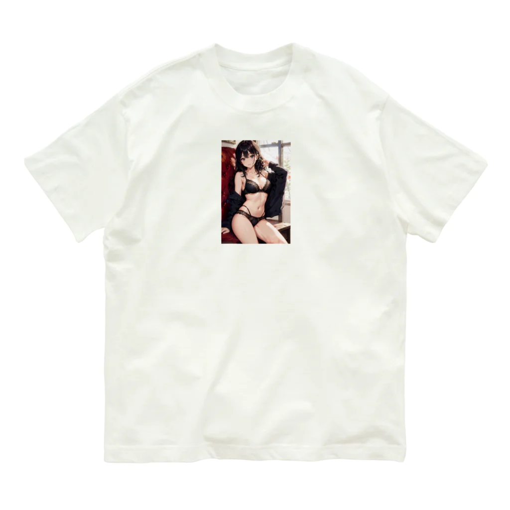 inoken_の黒髪美女 Organic Cotton T-Shirt