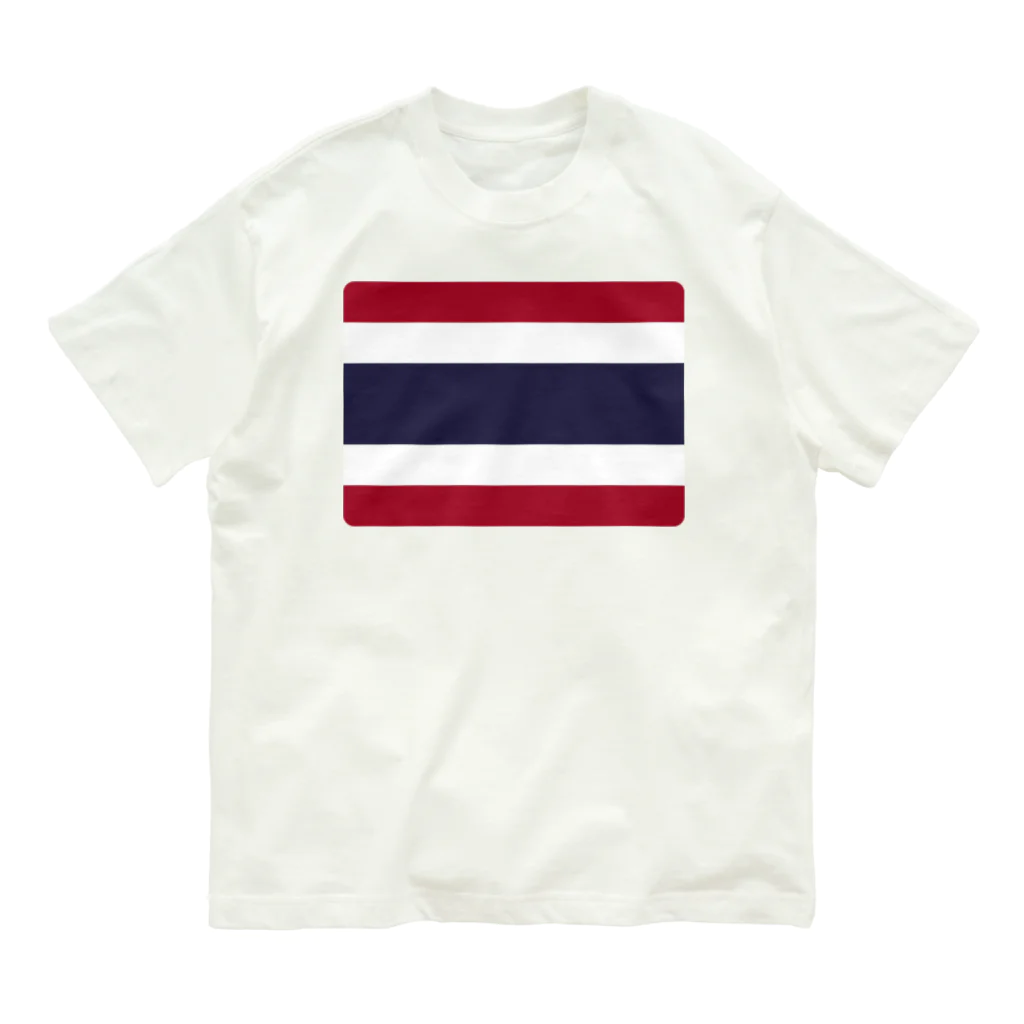 お絵かき屋さんのタイの国旗 Organic Cotton T-Shirt