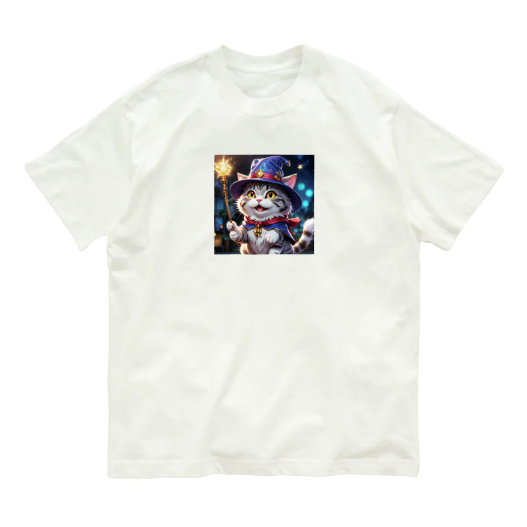 levi shopの魔法使いの六本足の猫 Organic Cotton T-Shirt