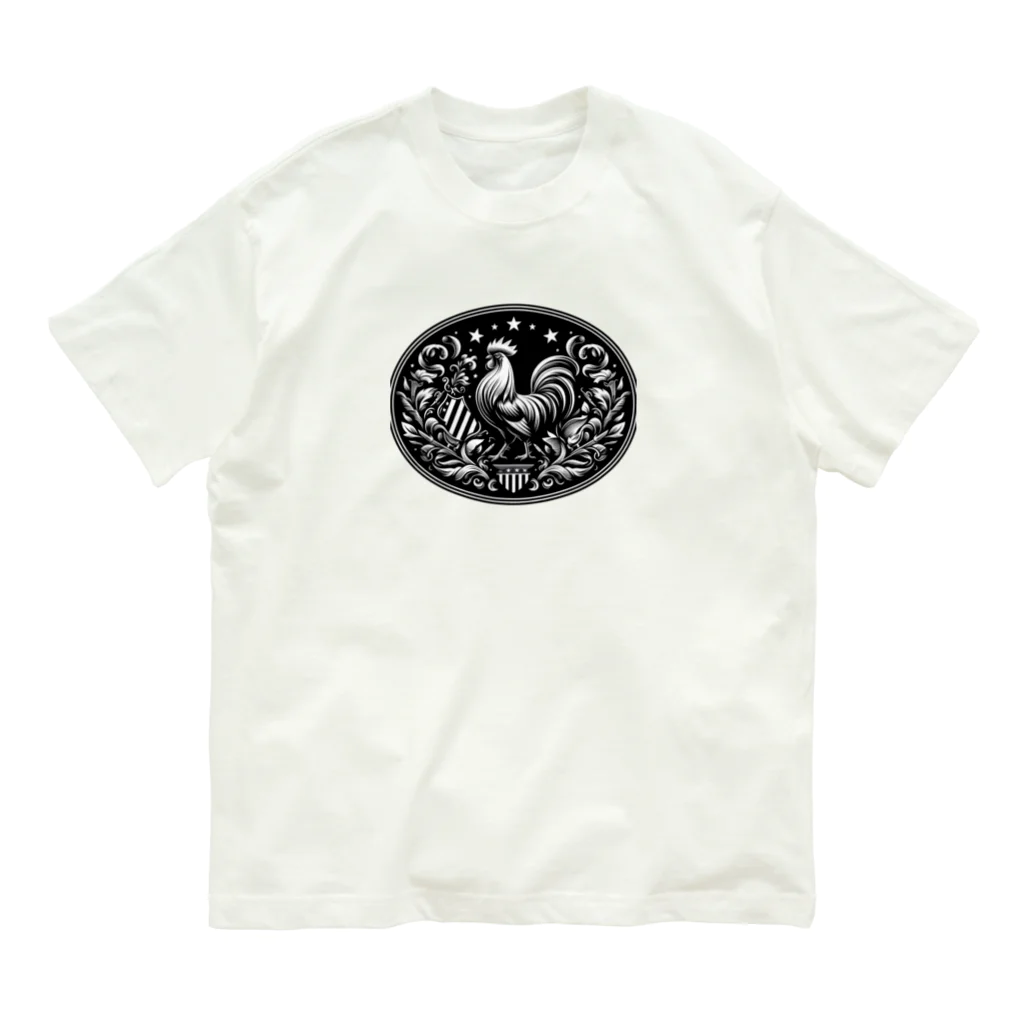 Sergeant-CluckのFirst Northern Area Special Forces：第一北部方面特殊部隊 オーガニックコットンTシャツ
