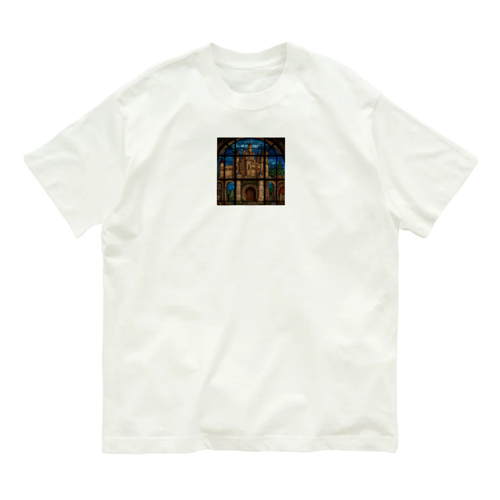 ganeshaの北米の湖のステンドグラス Organic Cotton T-Shirt