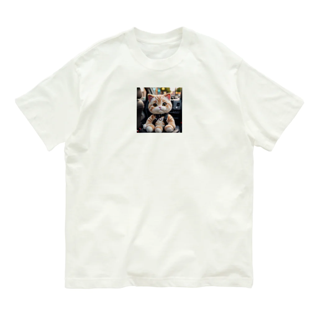 asnaynの車でお出かけネコちゃん Organic Cotton T-Shirt