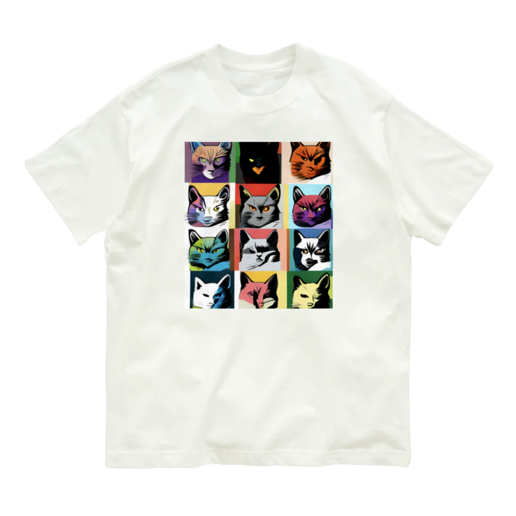 PAC (ポップアートキャット）のPAC (ポップアートキャット) Organic Cotton T-Shirt