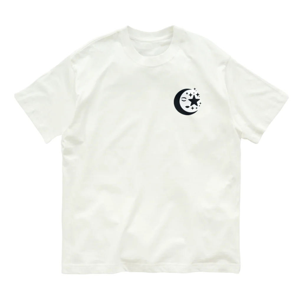 hanahanabiの月 オーガニックコットンTシャツ