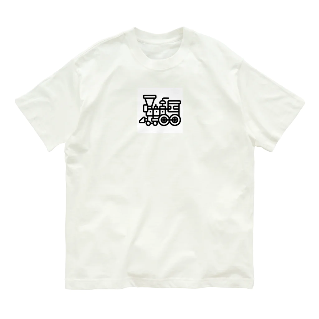 kouyou0625の機関車グッズ オーガニックコットンTシャツ