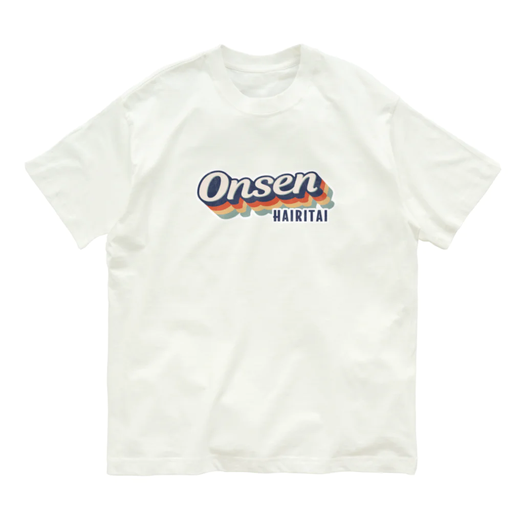 kg_shopのOnsen -Vintage- (Grunge) Organic Cotton T-Shirt
