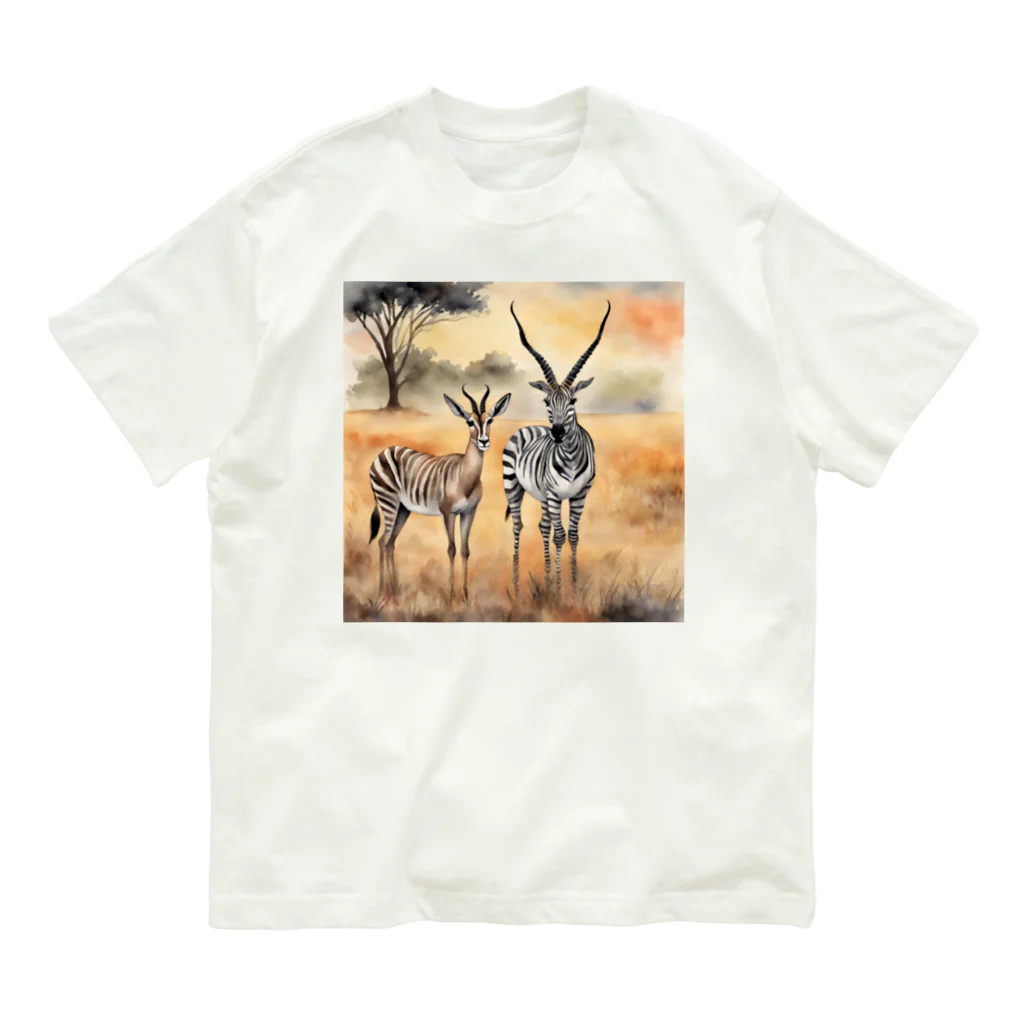 かるるんショップのとある日の風景シリーズ　平和？ Organic Cotton T-Shirt