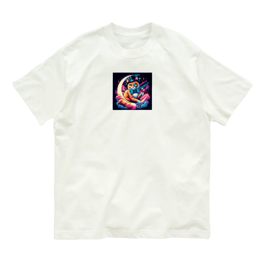 Akira03の猫 オーガニックコットンTシャツ