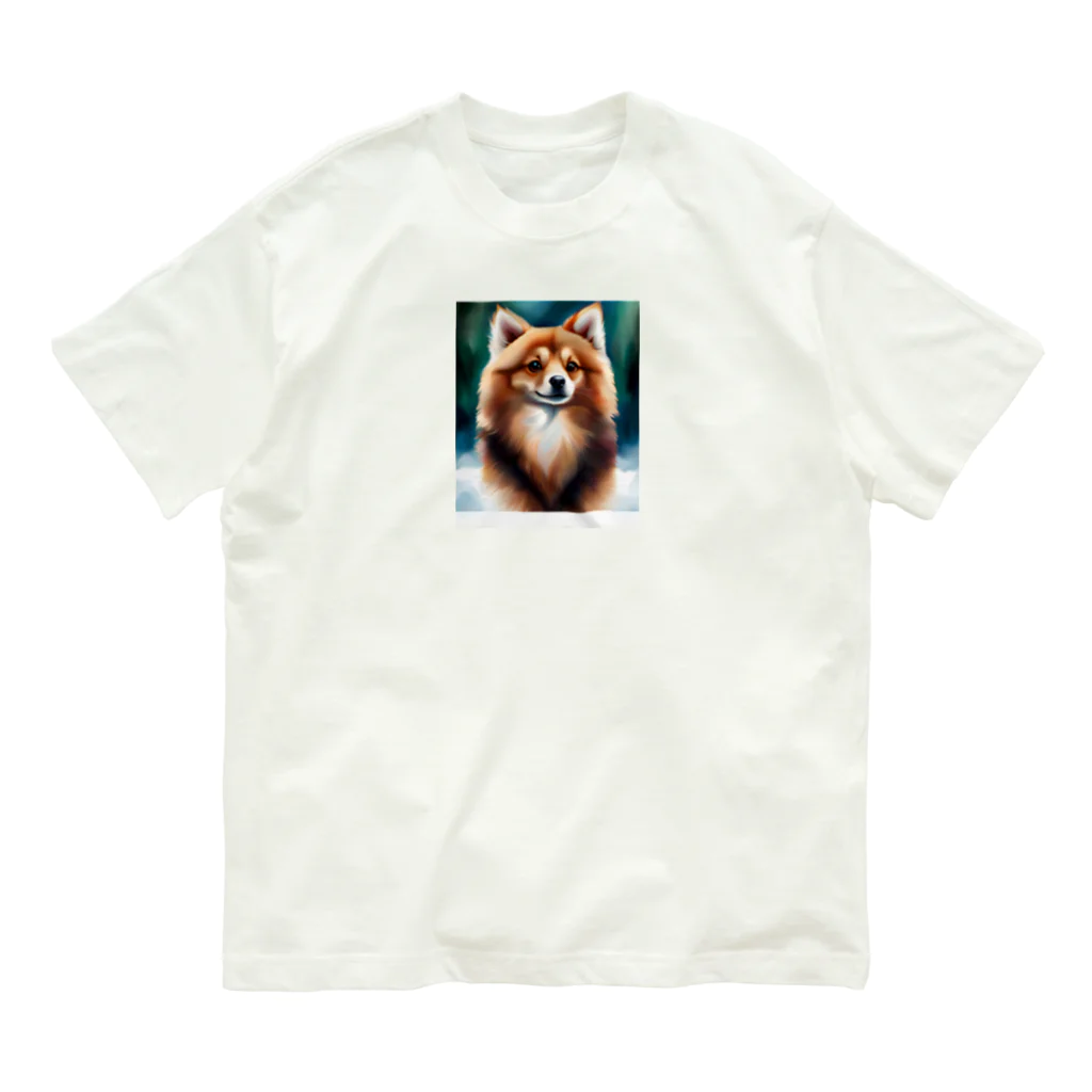 海坊主のポメラニアンのポーくん Organic Cotton T-Shirt