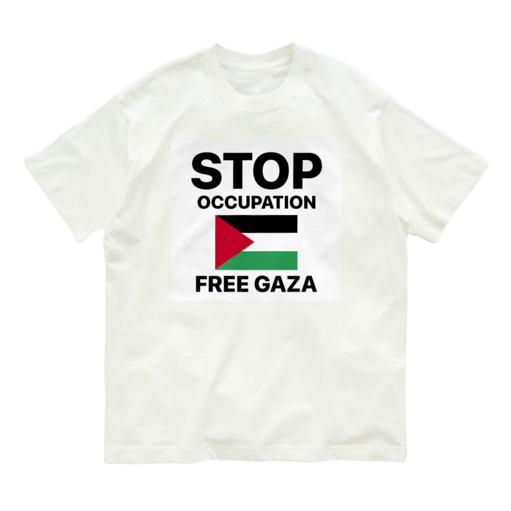 RIMのstop occupation  オーガニックコットンTシャツ