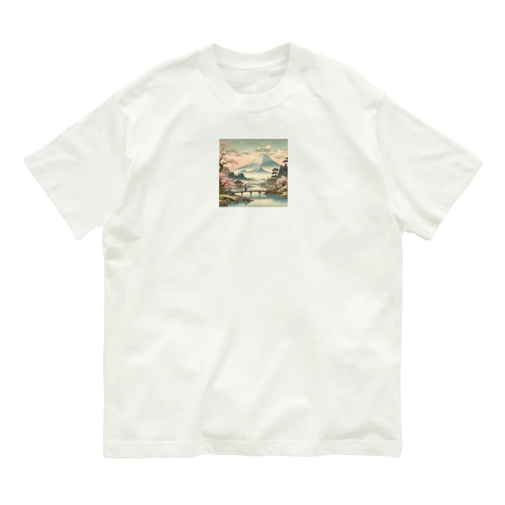 動物デザイングッズの江戸時代の絵画風 Organic Cotton T-Shirt