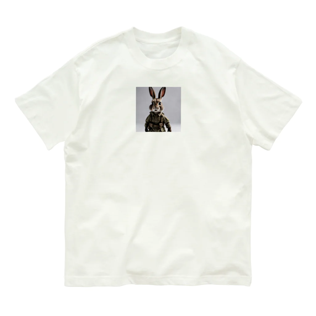 TDK_TDKの軍人ウサギ#9 Organic Cotton T-Shirt