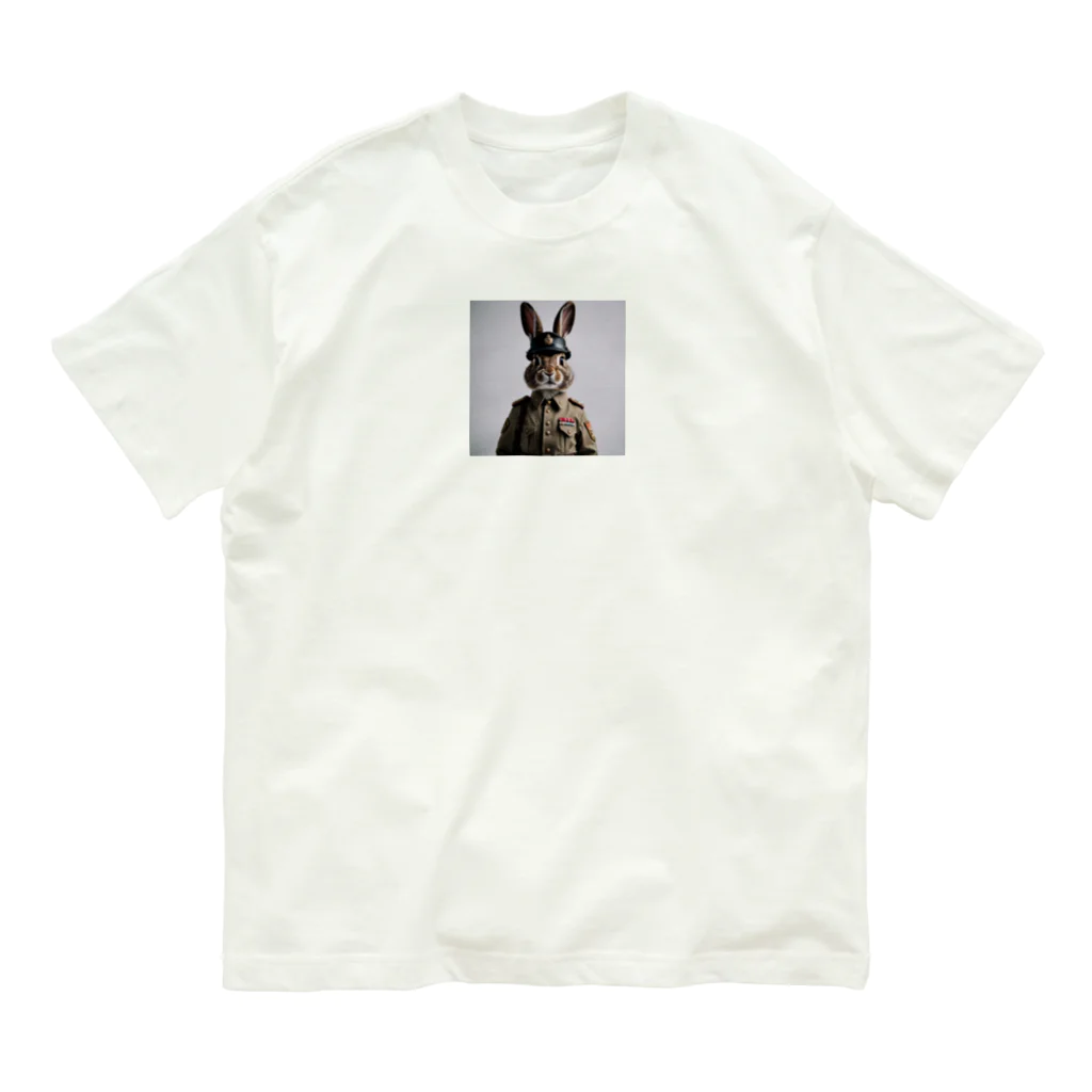 TDK_TDKの軍人ウサギ#6 オーガニックコットンTシャツ