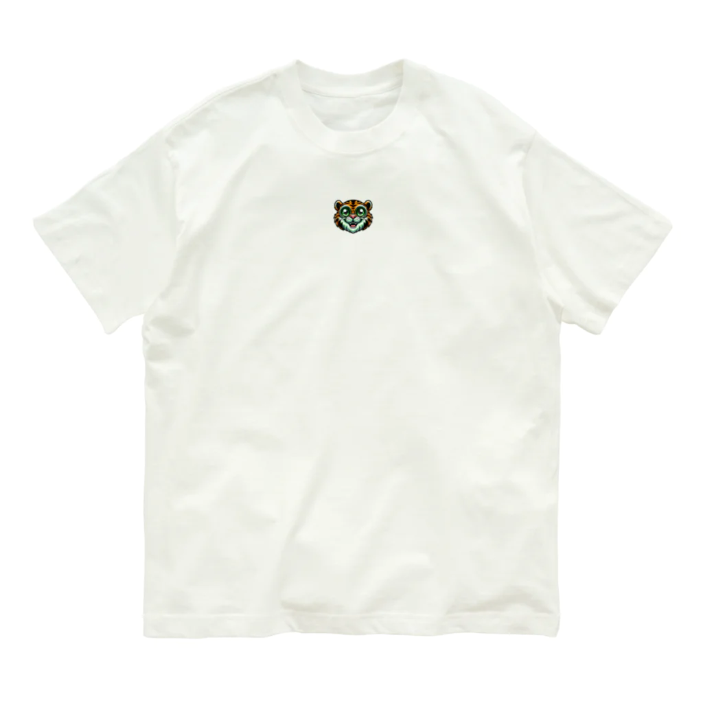 たんたん狸の不気味で可愛い森の不気味で可愛いトラ001 Organic Cotton T-Shirt