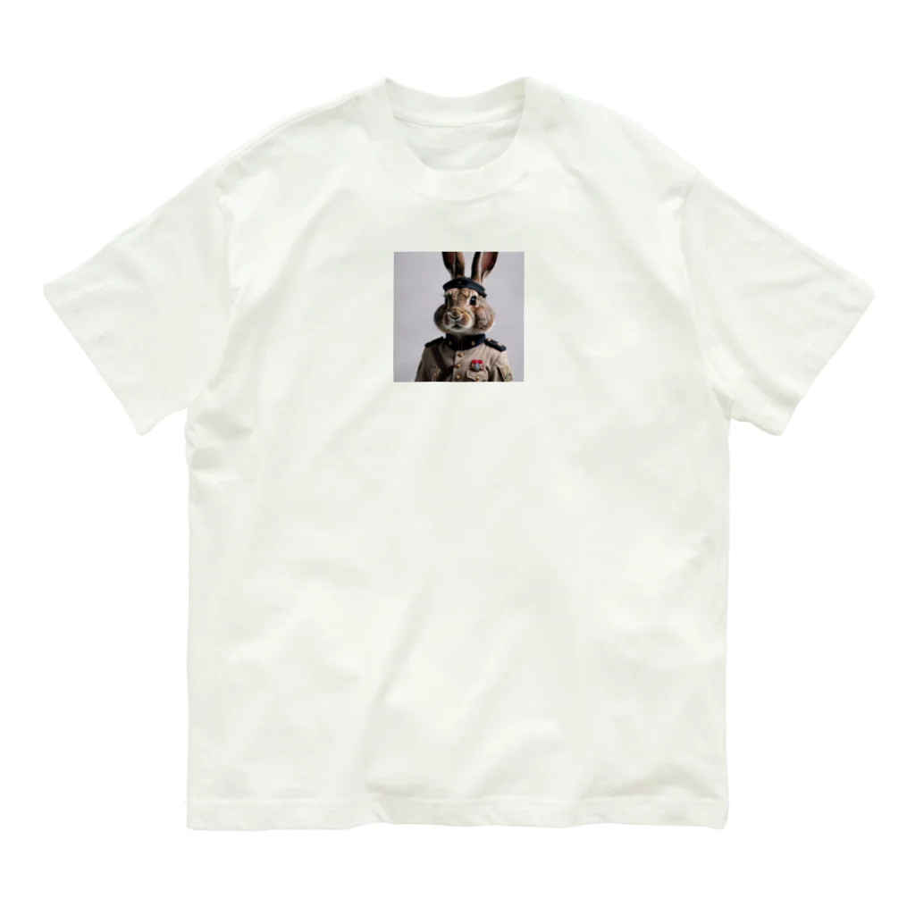 TDK_TDKの軍人ウサギ#3 オーガニックコットンTシャツ