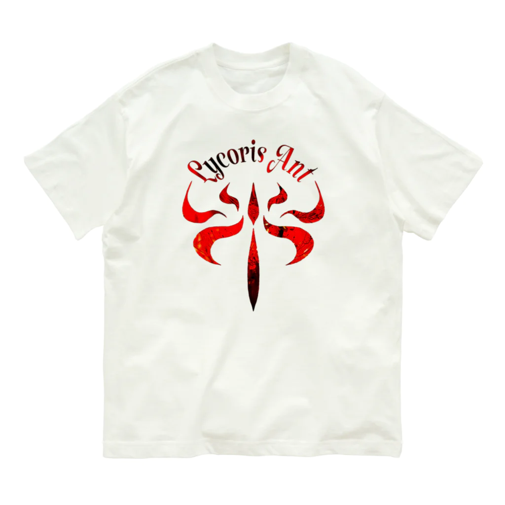 Lycoris Ant～リコリスアント～のLycorisAnt（リコリスアント）ロゴ オーガニックコットンTシャツ