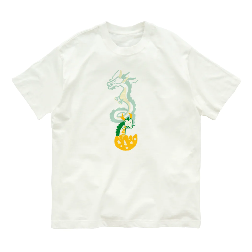 ときどき。よりみち日和。の大空を夢見る子龍 Organic Cotton T-Shirt