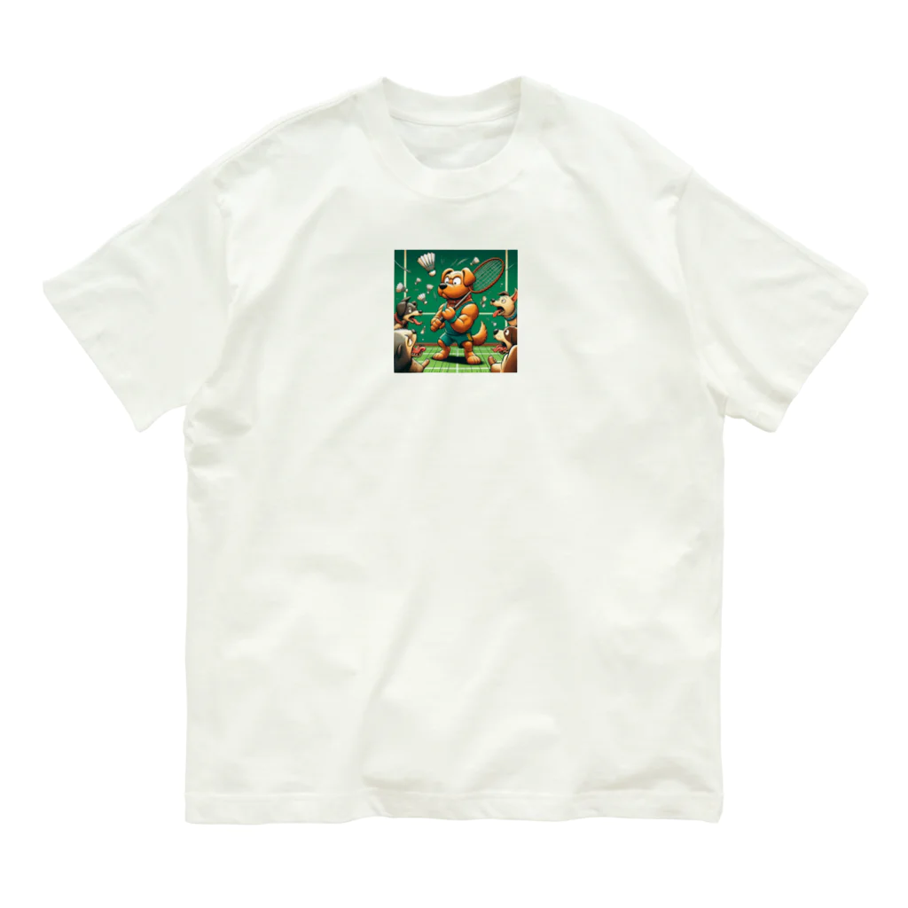 アミュペンのムキムキワンちゃん Organic Cotton T-Shirt