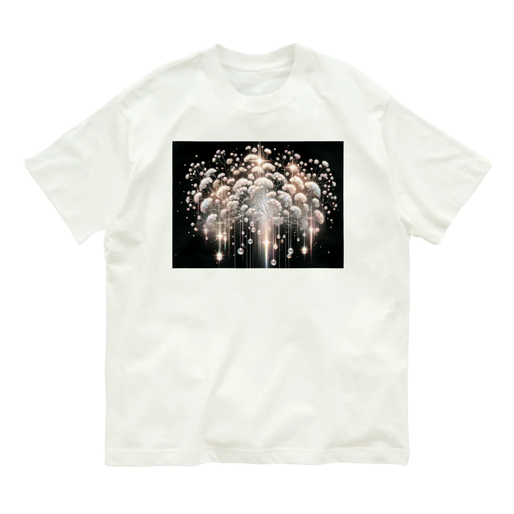 June06の霞草と雫 Organic Cotton T-Shirt