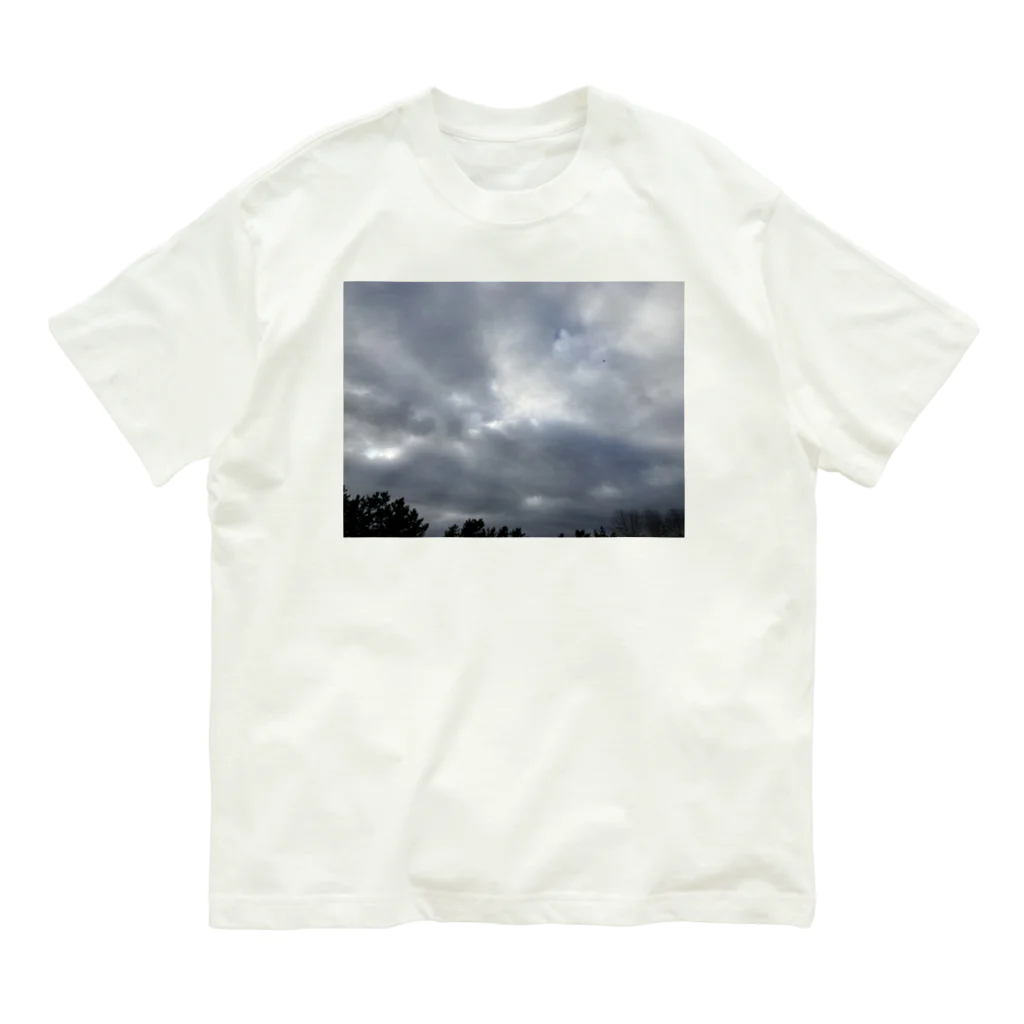 そらの4月22日　吹き荒れる風と雲 Organic Cotton T-Shirt